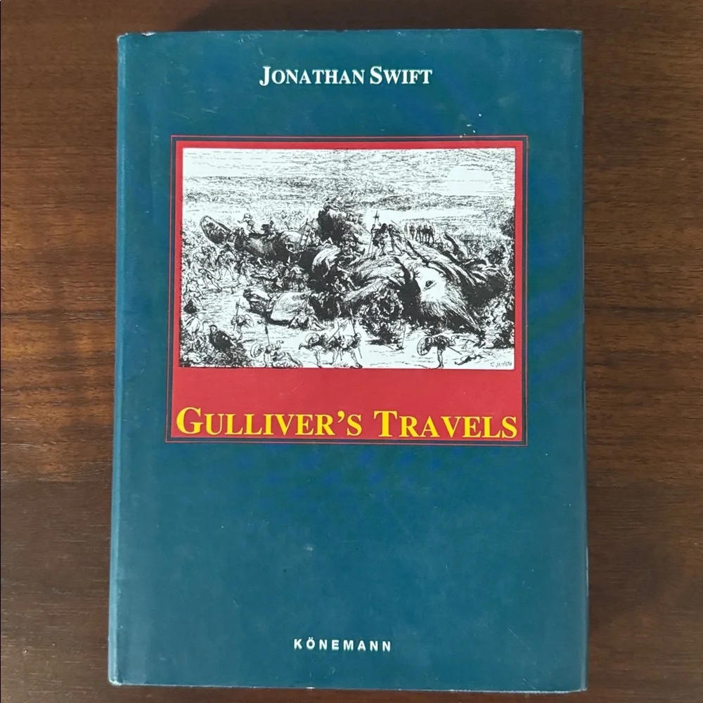 JONATHAN SWIFT GULLIVER’S TRAVELS HARDBOUND BOOK + JACKET COVER 1995 Edition EUC